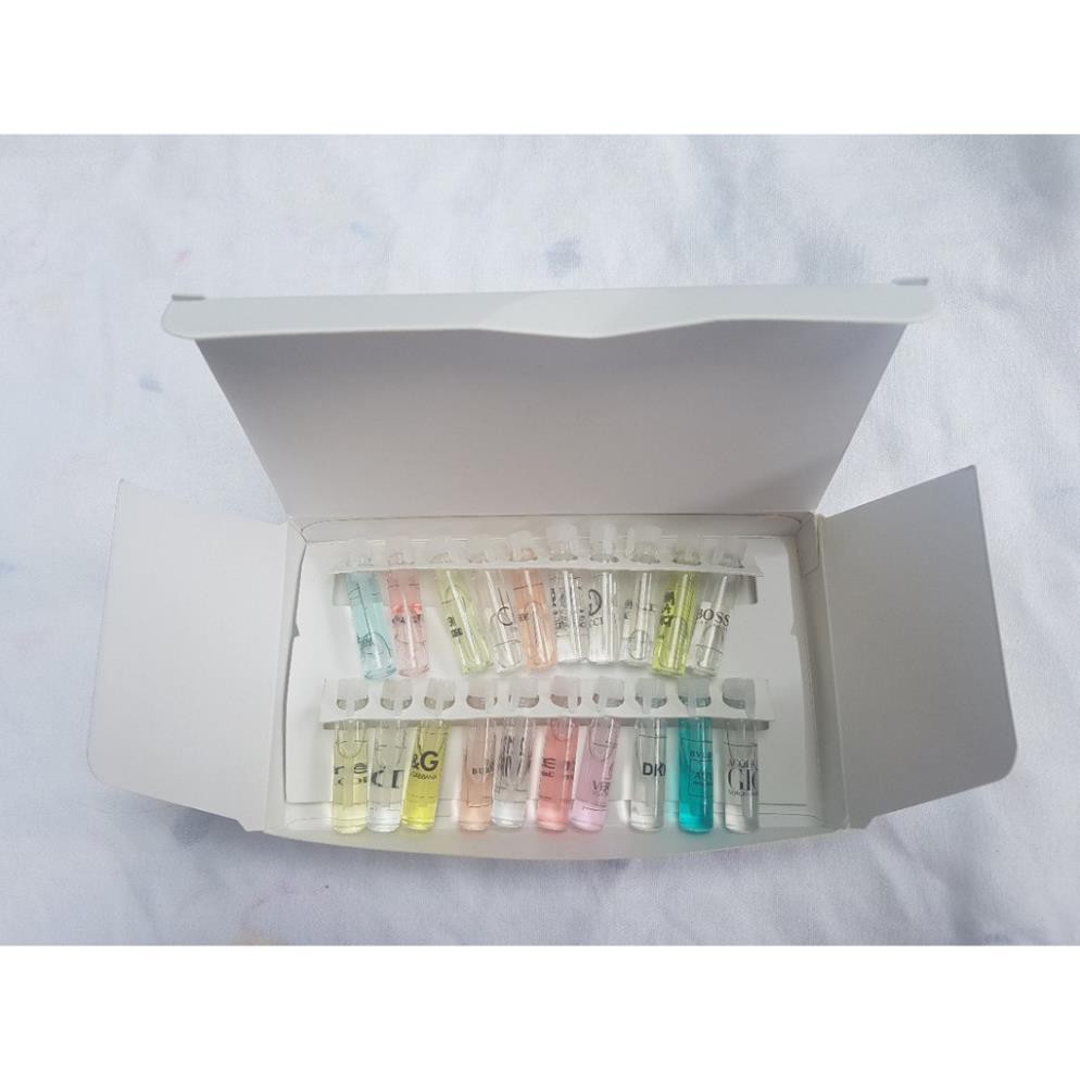 COMBO 20 BỘ 20 chai NƯỚC HOA THỬ MÙI - CHAI 2ml | Thế Giới Skin Care