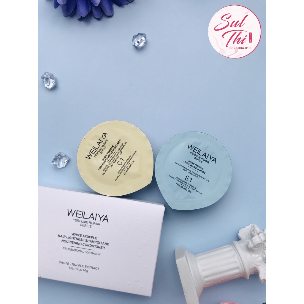 Cặp dầu gội xả Weilaiya nấm Truffle mini