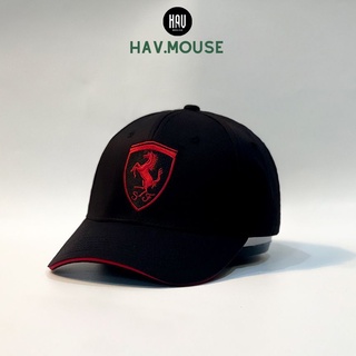 Nón kết thêu logo Ferrari đỏ đen Full Tem Thời Trang Cao Cấp Nam Nữ