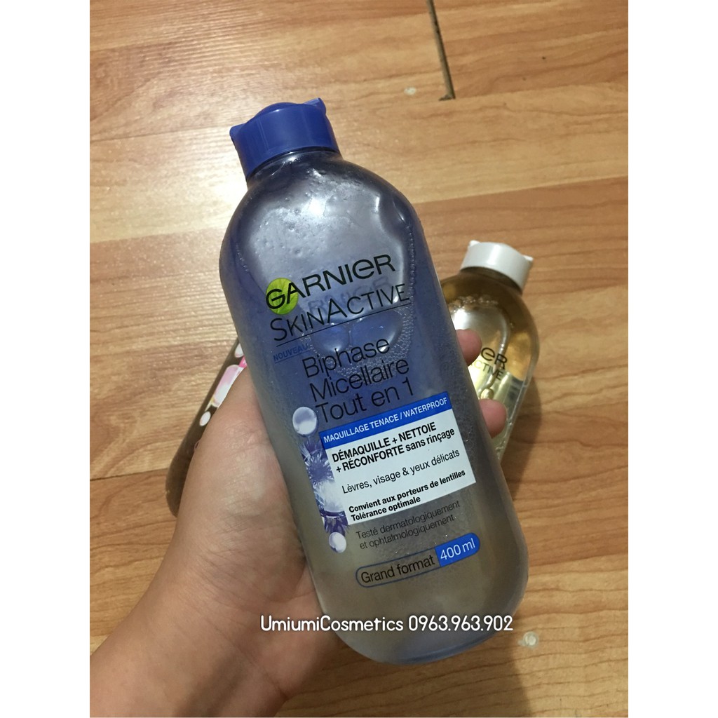 [CÓ SẴN] NƯỚC TẨY TRANG GARNIER BIPHASE MICELLAR CLEANSING WATER IN OIL 400ML | BigBuy360 - bigbuy360.vn