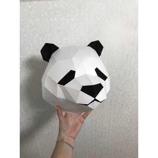 Mô hình giấy _ Gấu trúc treo tường