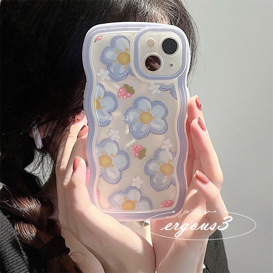 Ốp Điện Thoại Mềm Họa Tiết Hoa Đơn Giản Cho iPhone 14 13 12 11 Pro Max SE2020 X XR Xs Max 7 8 Plus