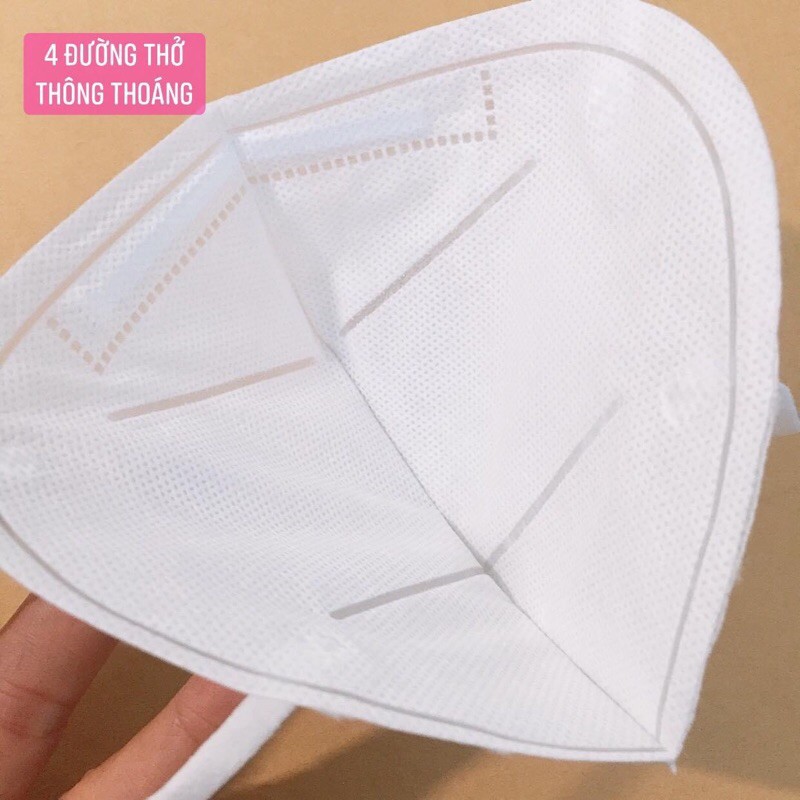 Khẩu trang 3D Mask 4 lớp kháng khuẩn thiết kế siêu vừa vặn màu trắng Khánh An | BigBuy360 - bigbuy360.vn