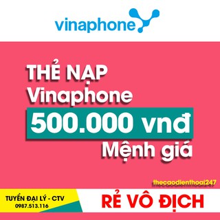 Thẻ cào vina - vinaphone 500k - có myvnpt hoặc otp