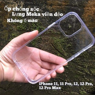 Ốp lưng trong cứng viền dẻo cho IP 13 13 PRO 13 PRO MAX IP 12 12 Pro 12 Pro max IP X XSMAX không ố màu ( Trong suốt )