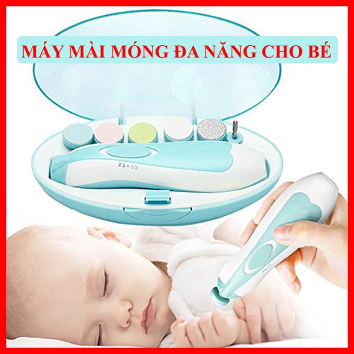 Bộ Mài Dũa Cắt Móng Tay Đa Năng An Toàn Cho Mẹ Và Bé Thông Minh Tiện Dụng 6 Đầu