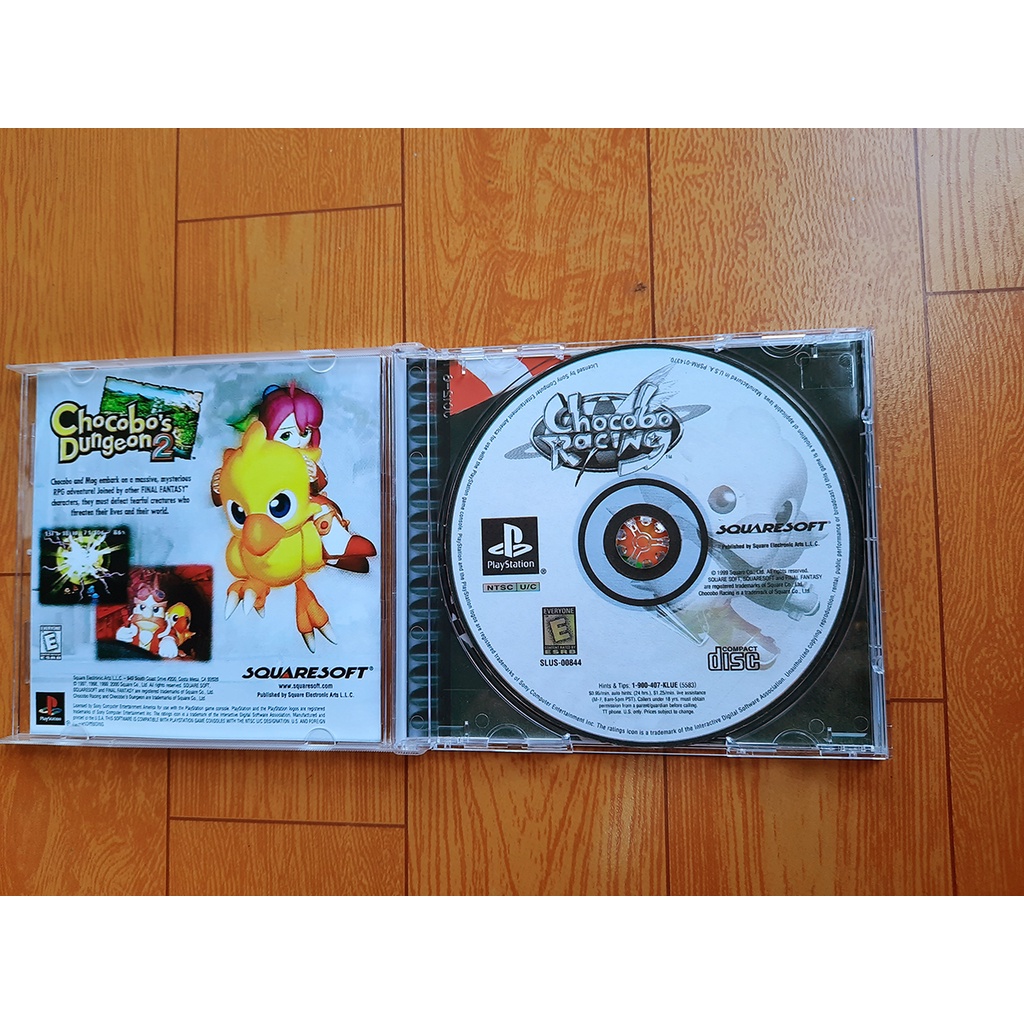 Game ps1 Chocobo racing no brand