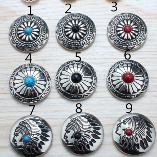 mặt cúc trang trí thổ dân - phụ kiện làm đồ da handmade
