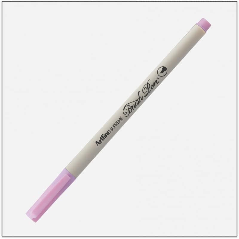Combo 4 bút lông đầu cọ viết calligraphy Artline Supreme Brush EPFS-F - UP.PENS Collection - Purple Colors 1