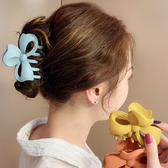 Kẹp gắp tóc càng cua hình nơ mini dáng dài phong cách hàn quốc cute thanh lịch