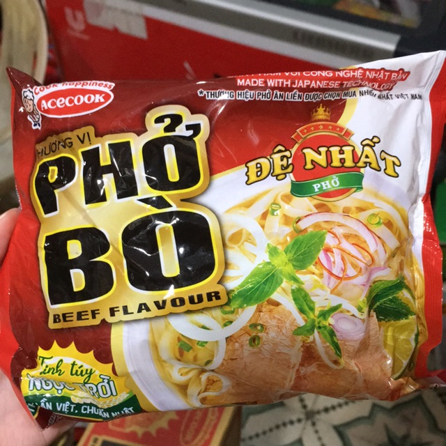 Phở Bò/ Gà Đệ Nhất ACECOOK Thơm Ngon Gói 65g