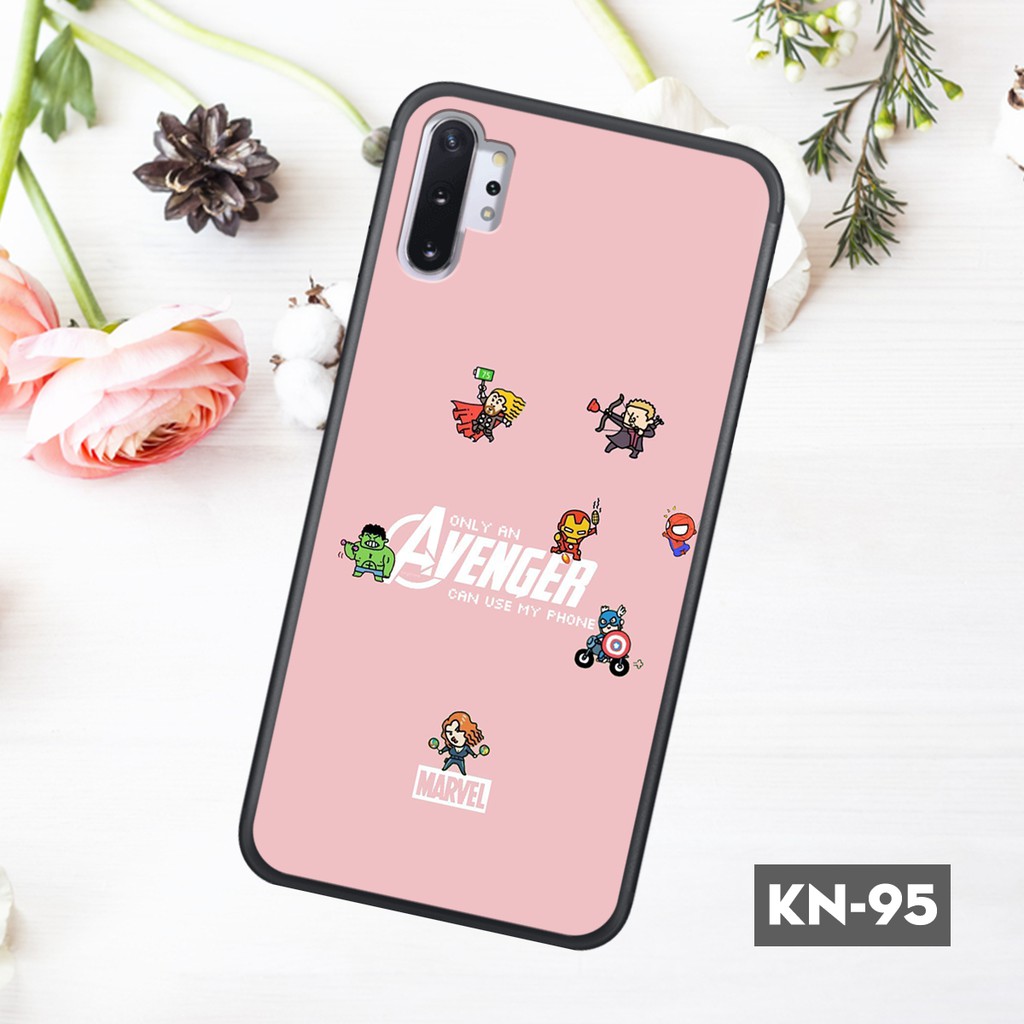 Ốp điện thoại samsung note10/10 plus in kính hình con vật ngộ nghĩnh dành cho các cô nàng cá tính