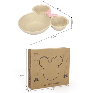 Bộ bát thìa mickey lúa mạch cho bé tập ăn dặm