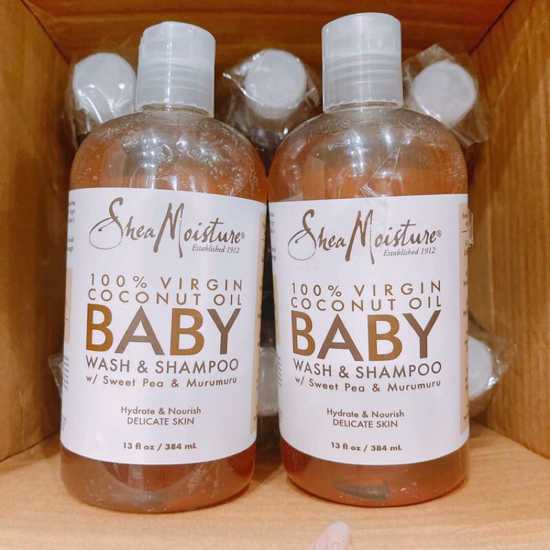 Sữa tắm gội Shea Moisture Baby Coconut Oil 384ml