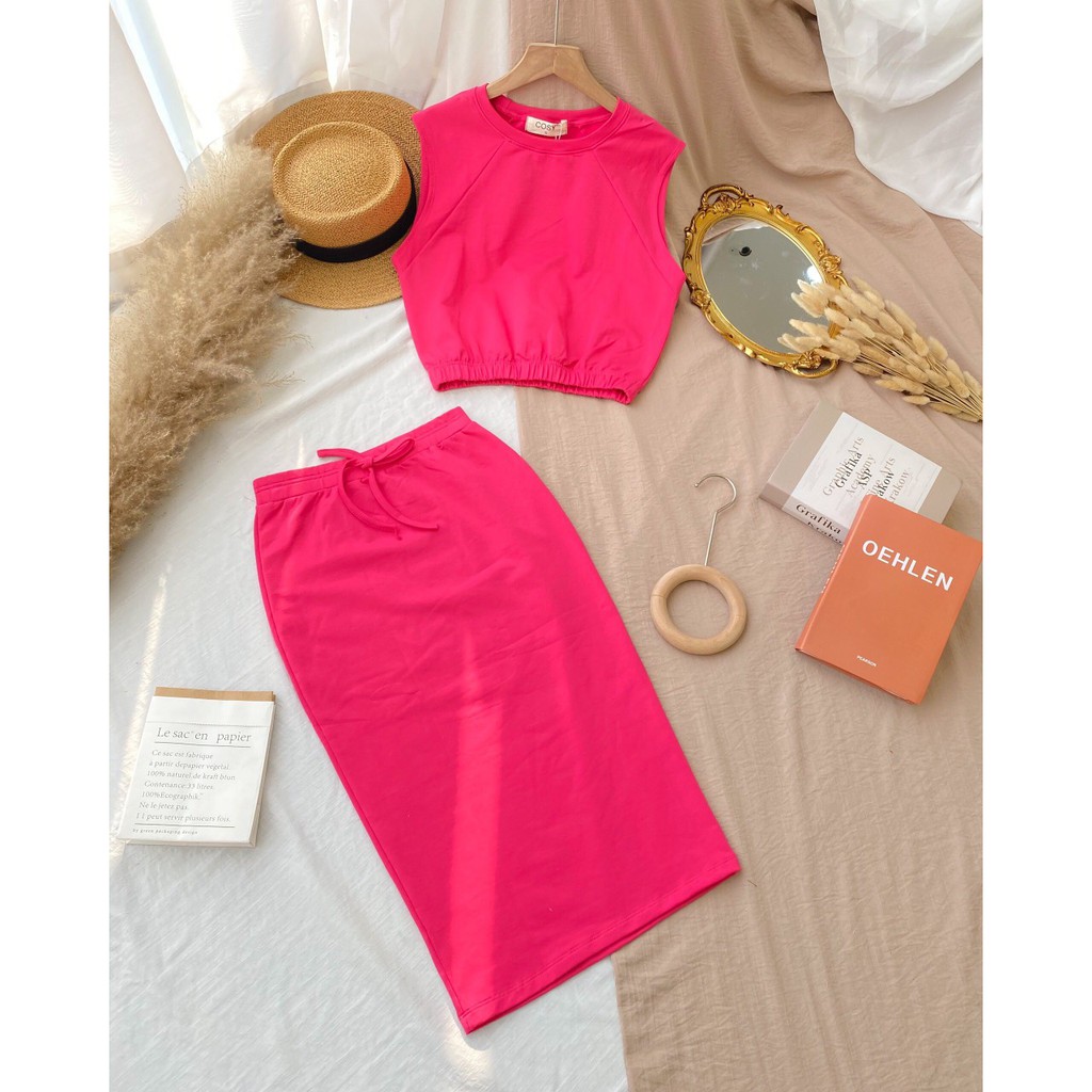 ( Ảnh thật 5 màu ) Set váy thun body form siêu đẹp | BigBuy360 - bigbuy360.vn