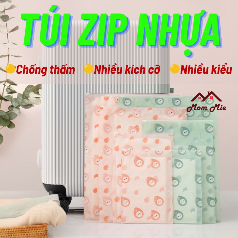 Túi zip nhựa đựng vật dụng, quần áo chống thấm - J166