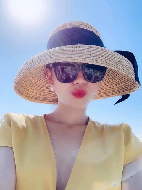 Mũ cói lồng đèn kiểu dáng vintage siêu hot