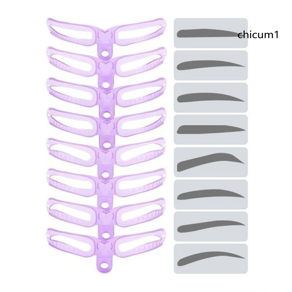 [Hàng mới về] Khuôn Định Hình Vẽ Lông Mày Bằng Nhựa Dễ Sử Dụng