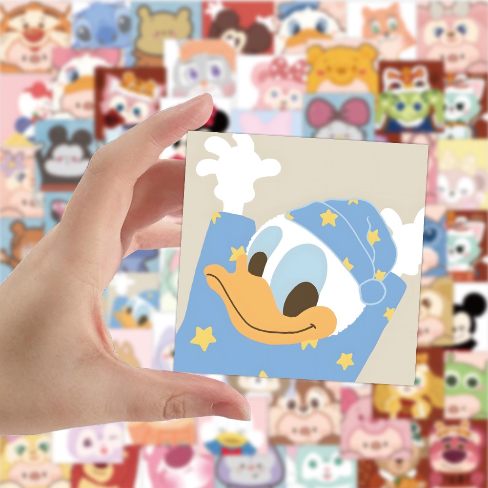 Set 60/30 Sticker Chống Thấm Nước Hình Động Vật Dễ Thương Dán Trang Trí Điện Thoại/Laptop/Máy Tính