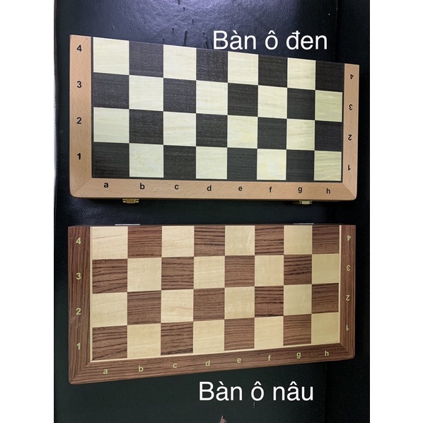 Bộ cờ vua bằng gỗ óc chó cao cấp tặng kèm quân hậu size 39cm và 45cm - HÌNH CHỤP THẬT