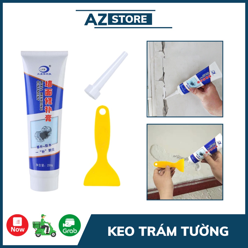 Tuýp Keo Trám Tường Trắng Tặng Kèm Dụng Cụ Trám - AZ Store