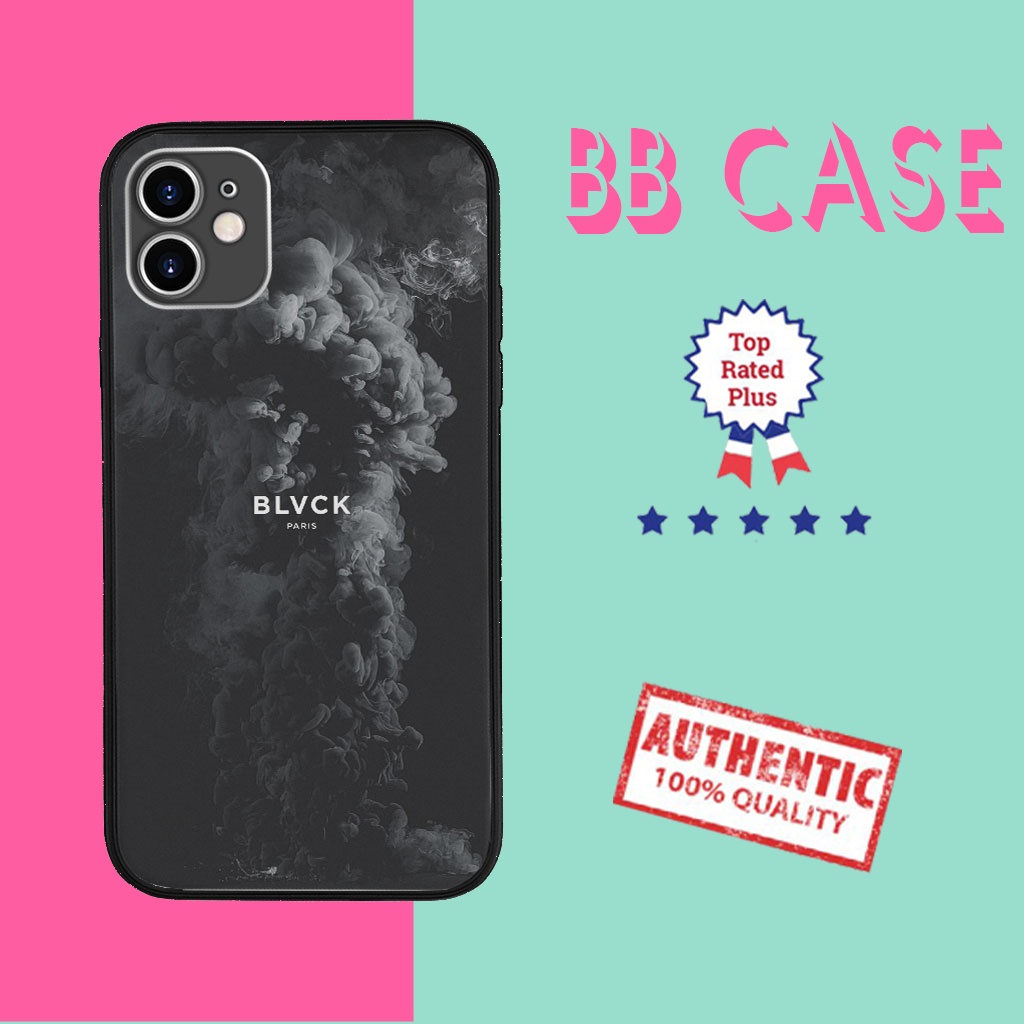 Ốp điện thoại BLVCK paris nền khói đen hiếm lạ cho Iphone 6 7 8 Plus 11 12 13 mini Pro Max X Xr  SUPPOD00194