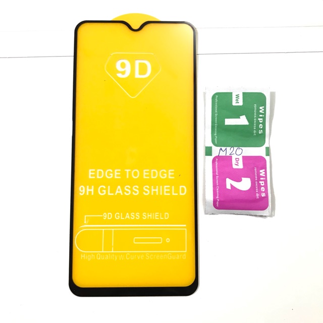 Kính cường lực 9D full màn Samsung M20 cao cấpo