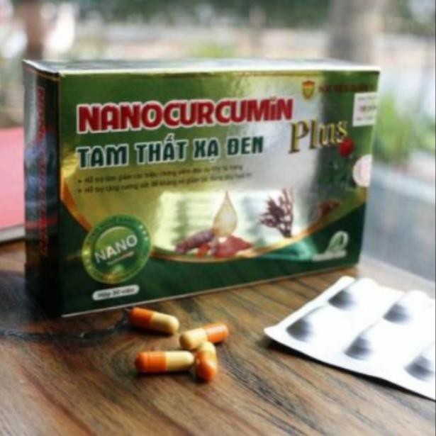 2 Hộp Nano Curcumin Tam Thất Xạ Đen Plus - Học viện Quân Y