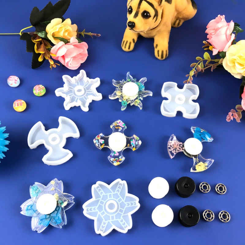 Set 4 Con Quay Đồ Chơi Fidget Spinner BằNg NhựA Silicone DIY