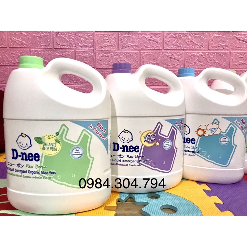 Nước giặt Dnee date 2025 - Nước giặt quần áo cho trẻ em Dnee Thái Lan 3000ml Tem Công ty Đại Thịnh