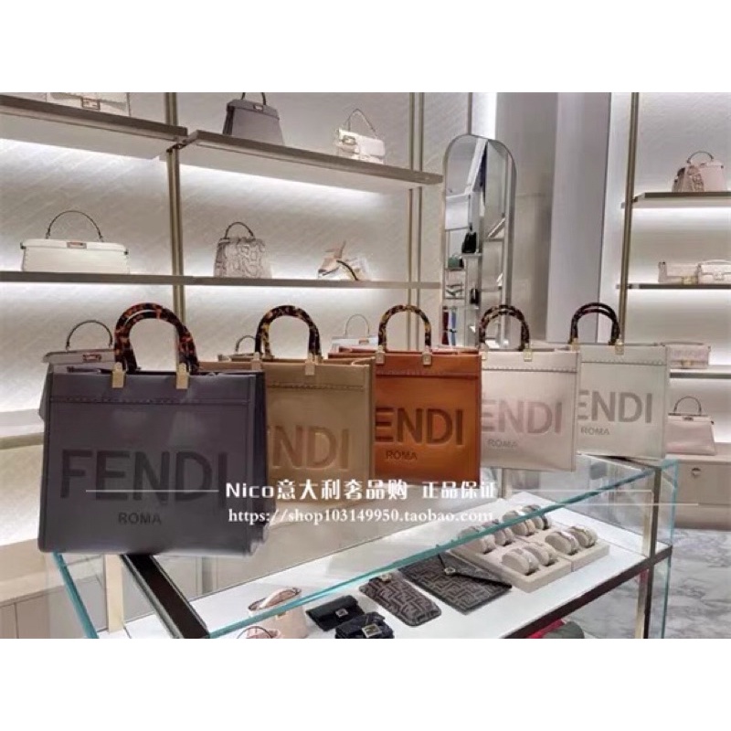 Túi fendi tote shopping bag không box