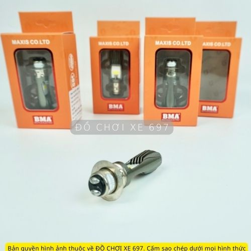 [ Giá 1 bóng ] Đèn pha Led H4 lắp Ô tô, Xe máy C6 Silver siêu sáng công suất 42W. Bảo hành 06 tháng