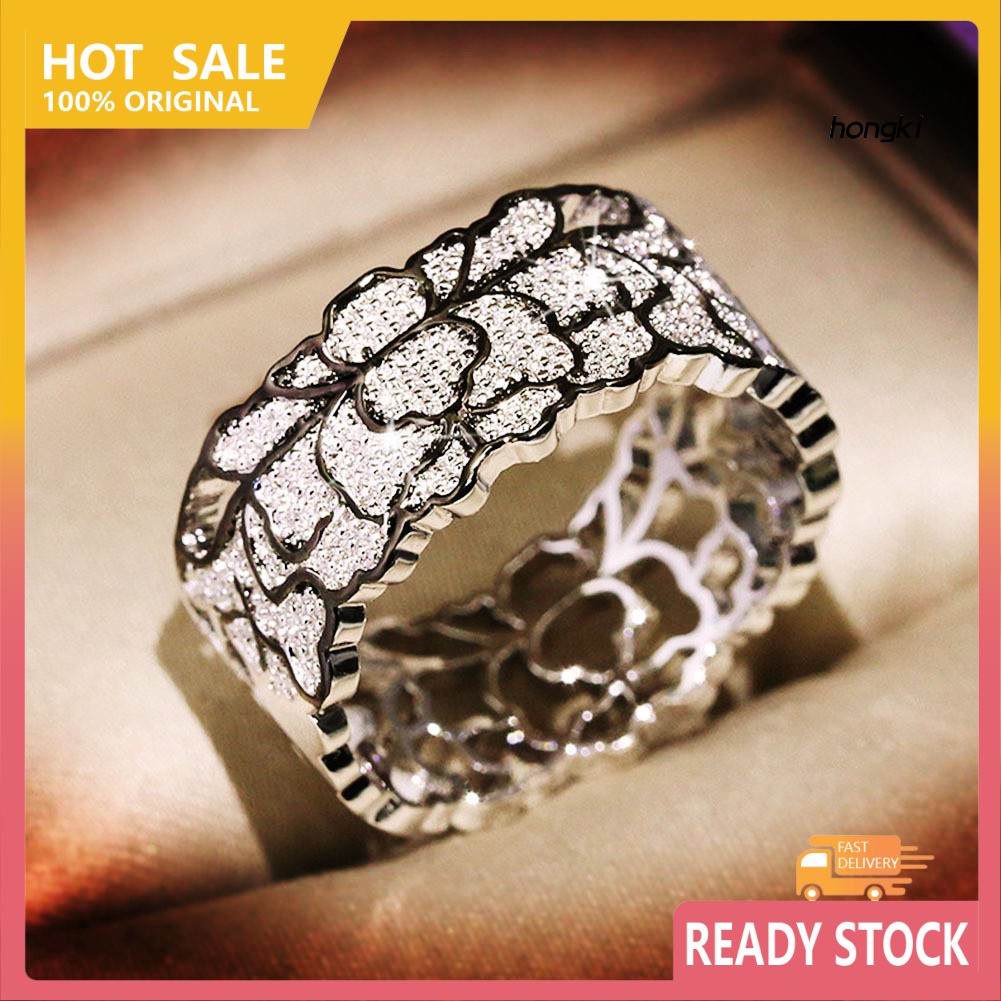 Nhẫn Đính Đá Zircon Phong Cách Vintage Thời Trang Cho Nữ