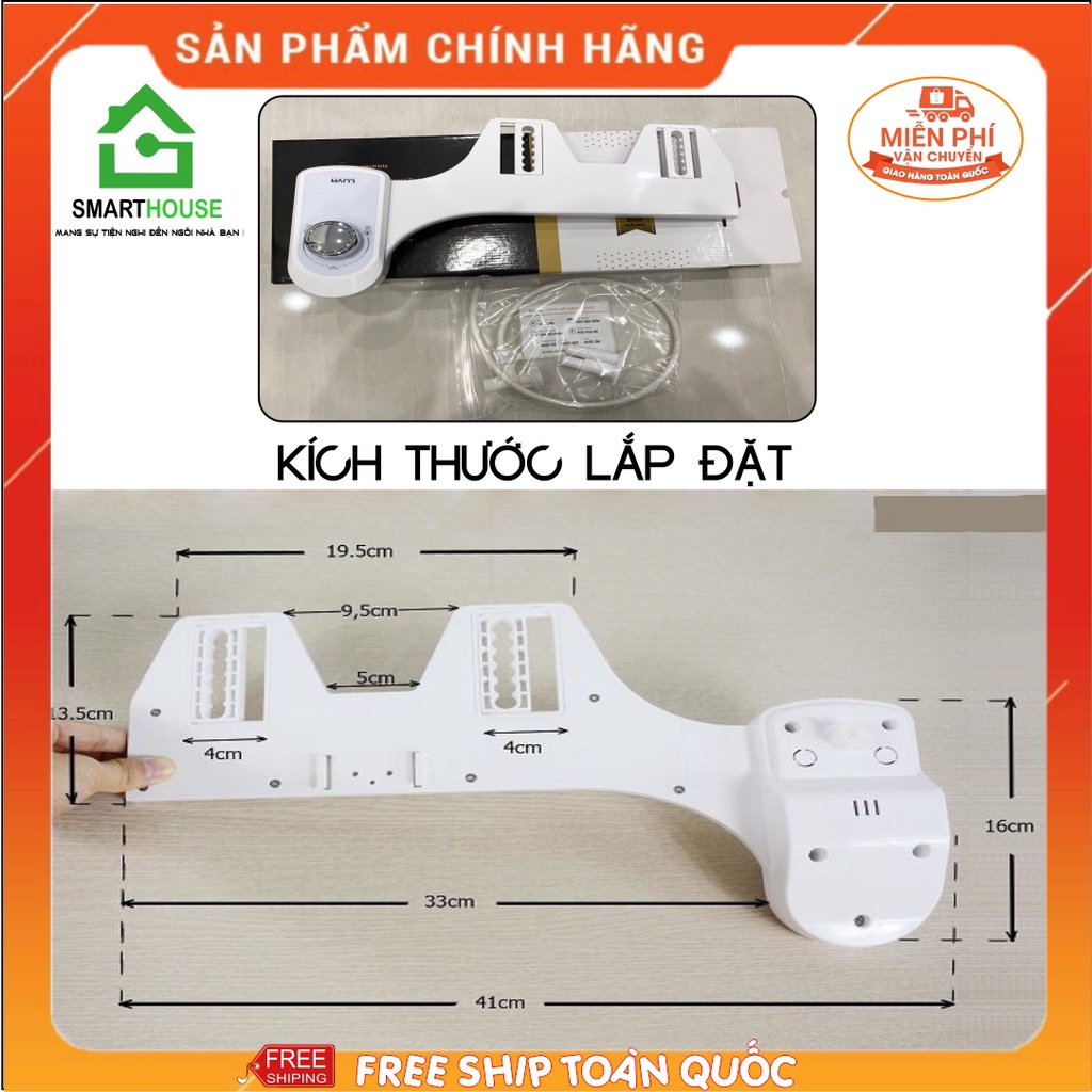 Vòi vệ sinh thông minh LUVABIDET - LB201 ( 2 vòi phun, bản nâng cấp mới nhất ) Bảo hành chính hãng 3 năm