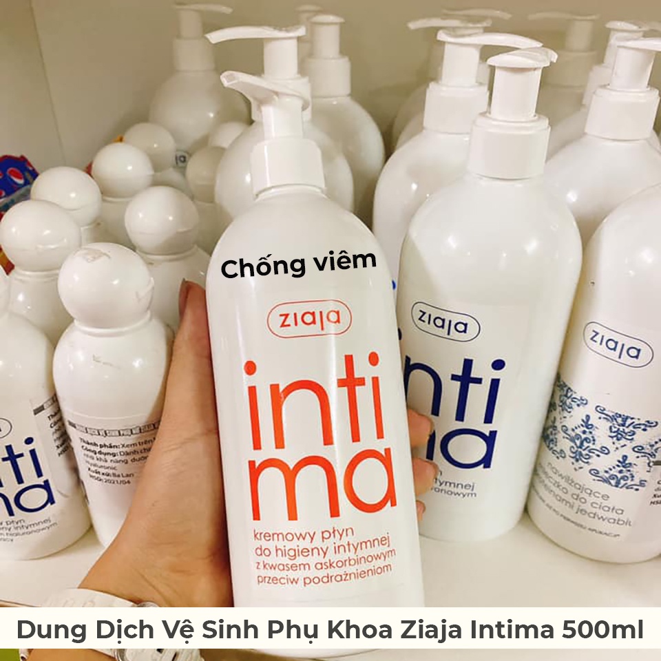 Dung Dịch Vệ Sinh Intima Ziaja Ba Lan, chai lớn 500ml