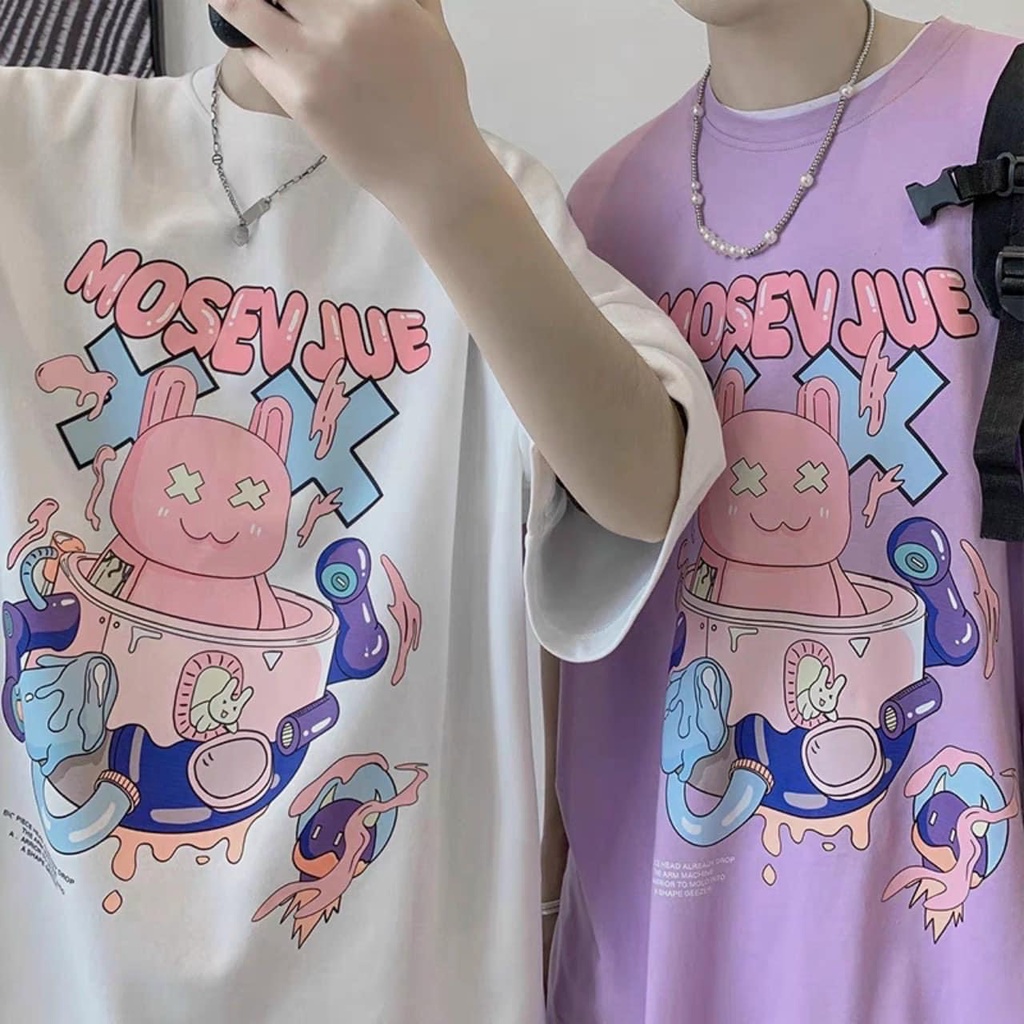 🌸 Phông cộc tay lỡ form rộng in hình cute đẹp cá tính Ulzzang 🌸