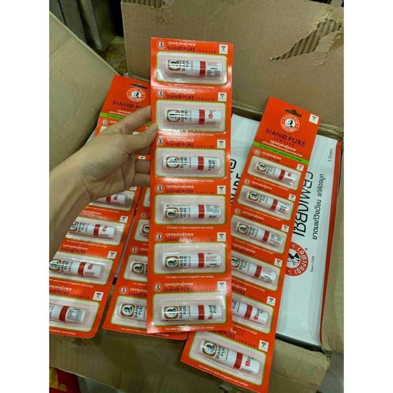 Ống Hít Thông Mũi Đỏ Siang Pure Thái Lan