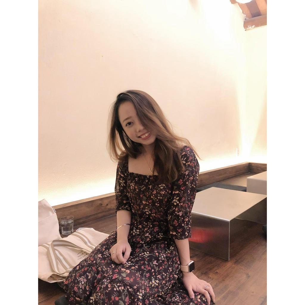 Pass Đầm Voan Hoa Tím của Bleubird