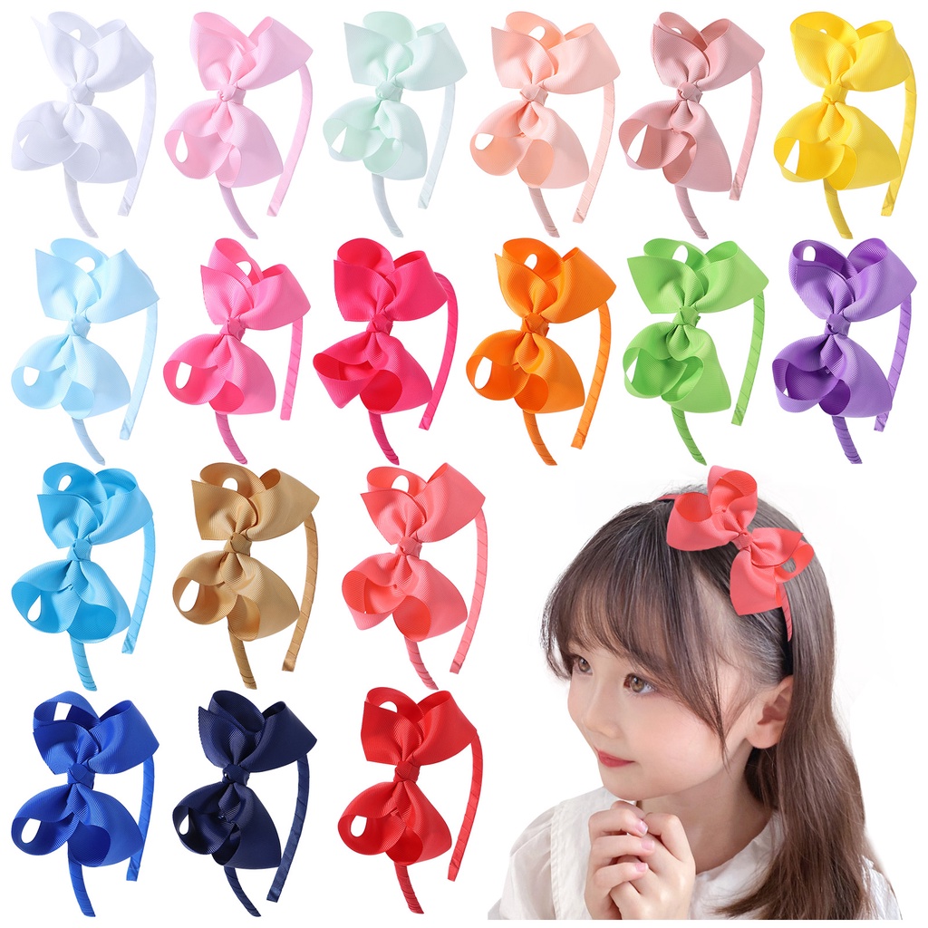 Cài tóc nơ KIDSBOWS nhiều màu tùy chọn cỡ 4.2inch thời trang cho bé gái