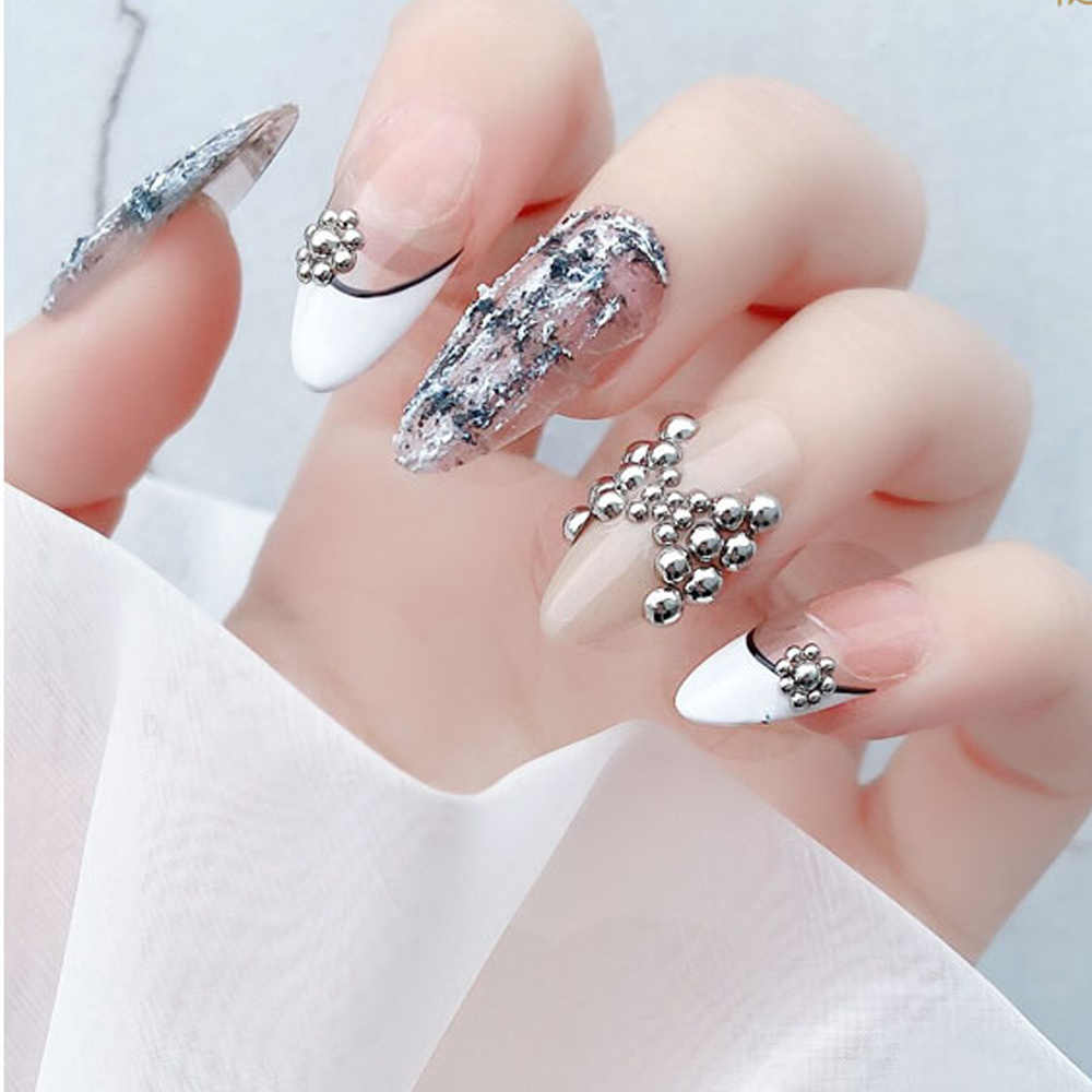 [Hàng mới về] Bộ 100 phụ kiện đính móng trang trí nghệ thuật 3d thời trang