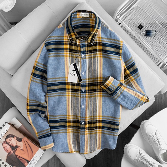 Áo sơ mi nam dài tay VNXK dư xịn 100% cotton