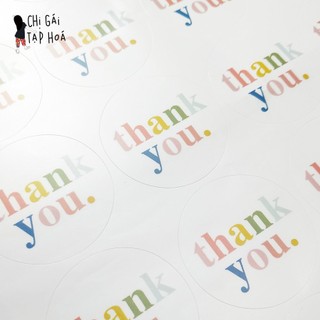 Sticker Thank You ( 20 miếng_4x4cm )