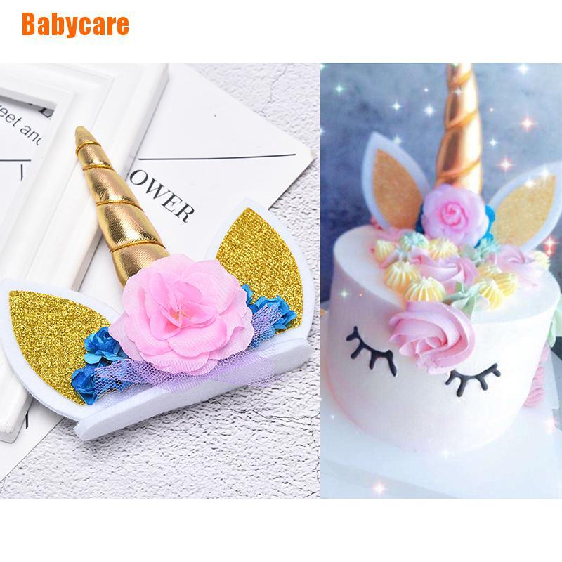 Bộ 3 Trang Trí Bánh Kem Hình Kỳ Lân