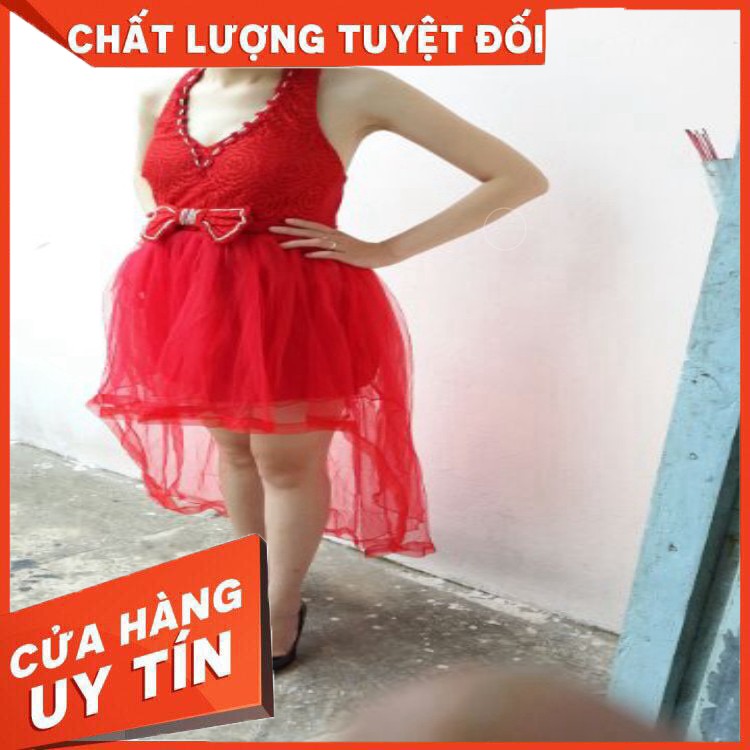 Đầm  voan đuôi tôm 2018