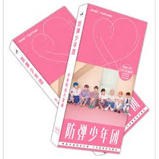 Hộp ảnh postcard BTS kèm lomo và hình dán