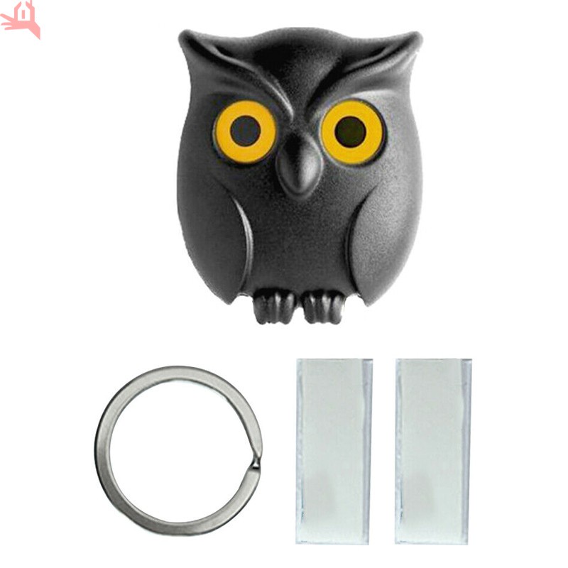 Q Black Night Owl Wall Key Holder Hanging Hook Keep Keychains Key Ring for Home | BigBuy360 - bigbuy360.vn