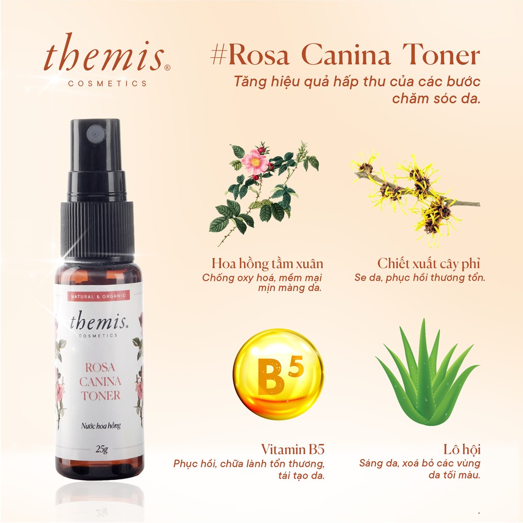 Nước hoa hồng Themis dưỡng sáng, làm sạch sâu và cân bằng độ Ph cho da 25ml - Chính hãng phân phối | BigBuy360 - bigbuy360.vn