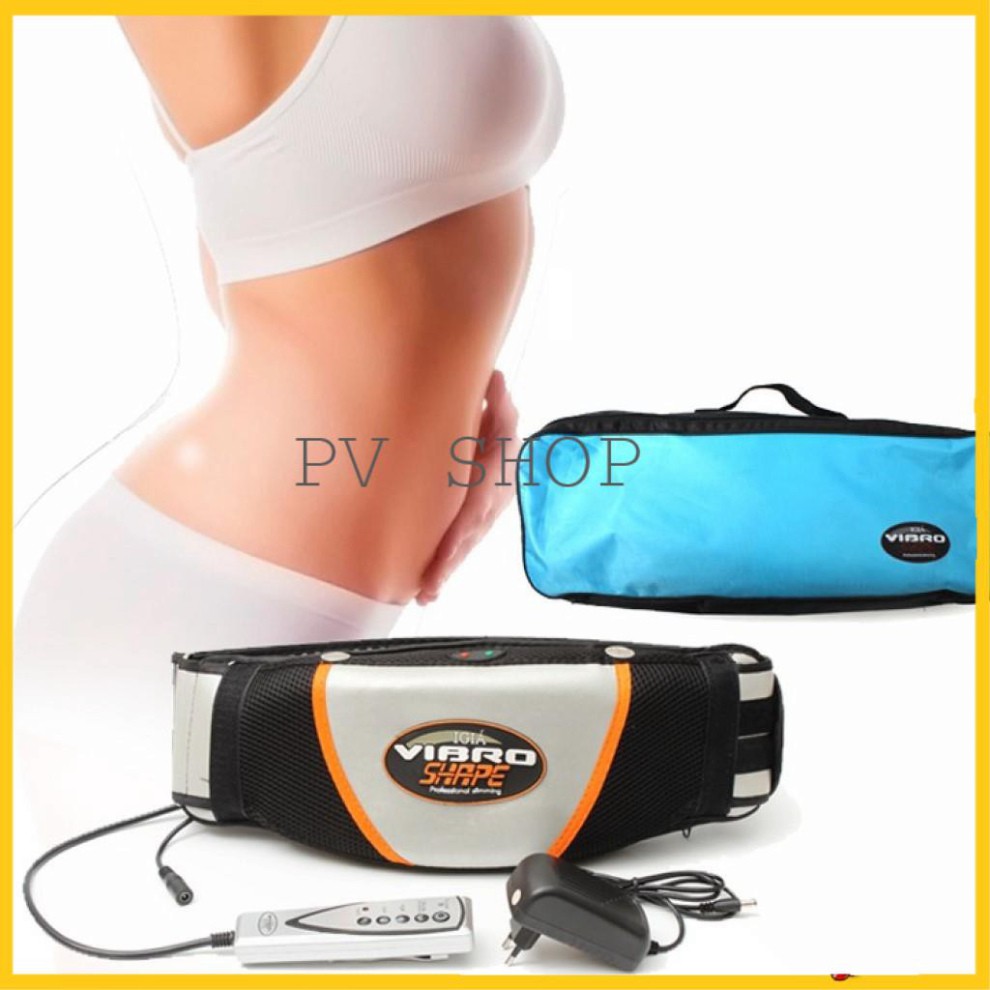 Đai rung nóng VIBRO SHAPE - Đai massage giảm mỡ bụng, đùi, mông . .