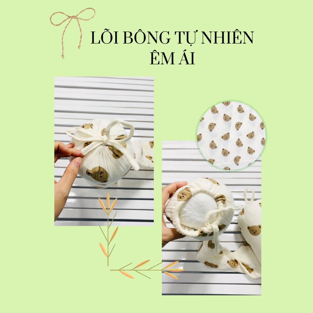 Sét Chăn, Gối Chống Giật Mình GOLDCAT Giúp Ngăn Ngừa Trẻ Lật Sấp Dùng Cho Bé Từ Sơ Sinh.