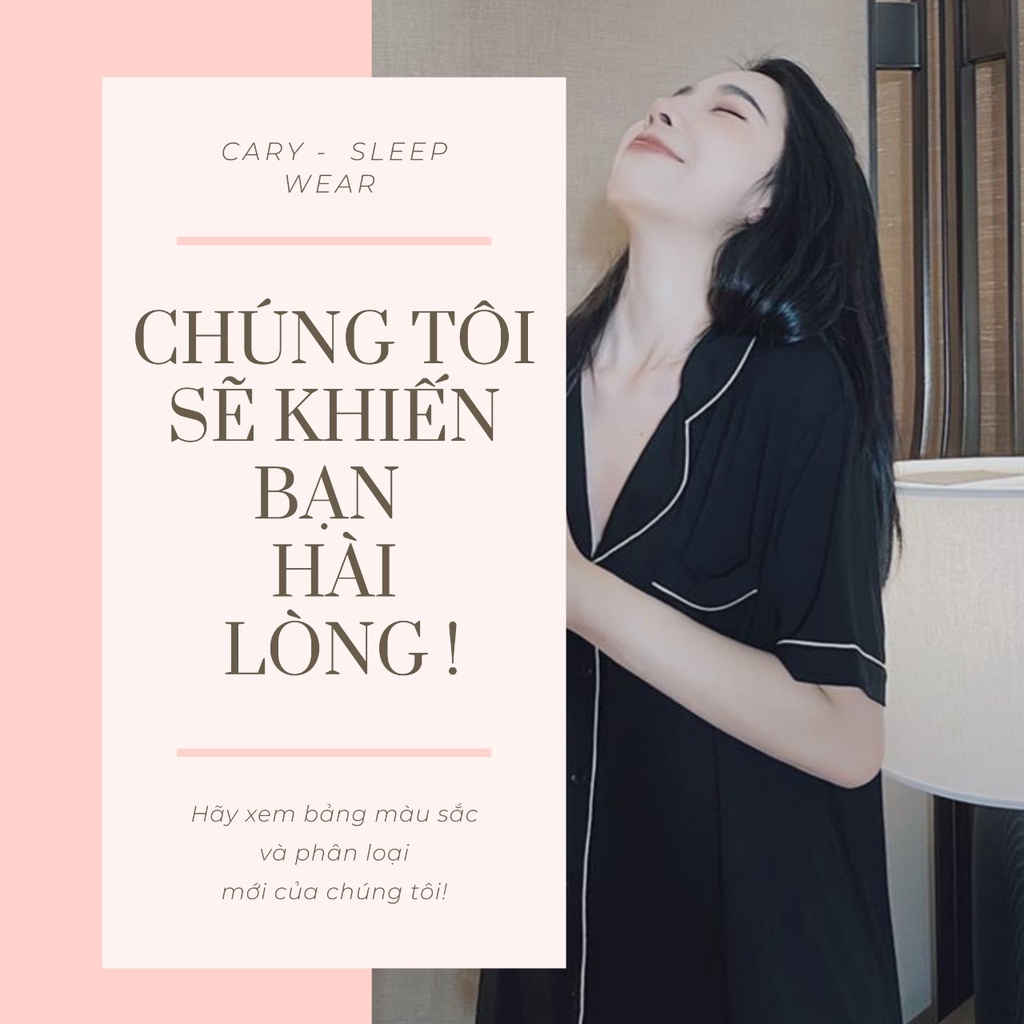Váy ngủ pijama sexy kèm quần ngủ nữ, đầm ngủ dễ thương CARY